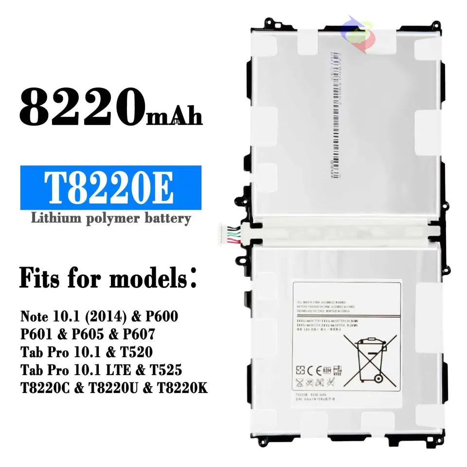 Replacement Tablet Battery for Samsung Tab Pro 10.1 Replacement Tablet Battery for Samsung Tab Pro 10.1